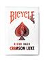 Imagen de Bicycle Metalluxe Red - Crimson Rider Back