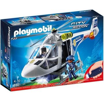 Imagen de Playmobil 6921 - Helicoptero Policia Con Luces Led