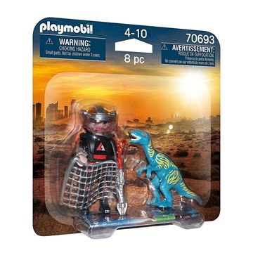 Imagen de Playmobil 70693 - Duo Pack Saqueador + Velociraptor 8 Pcs
